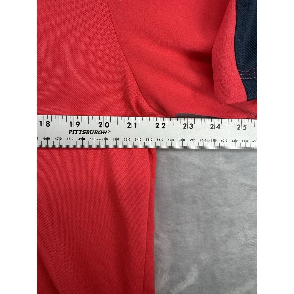 Adidas Climacool Polo Shirt North Stone CC Red Blue Men's Size L